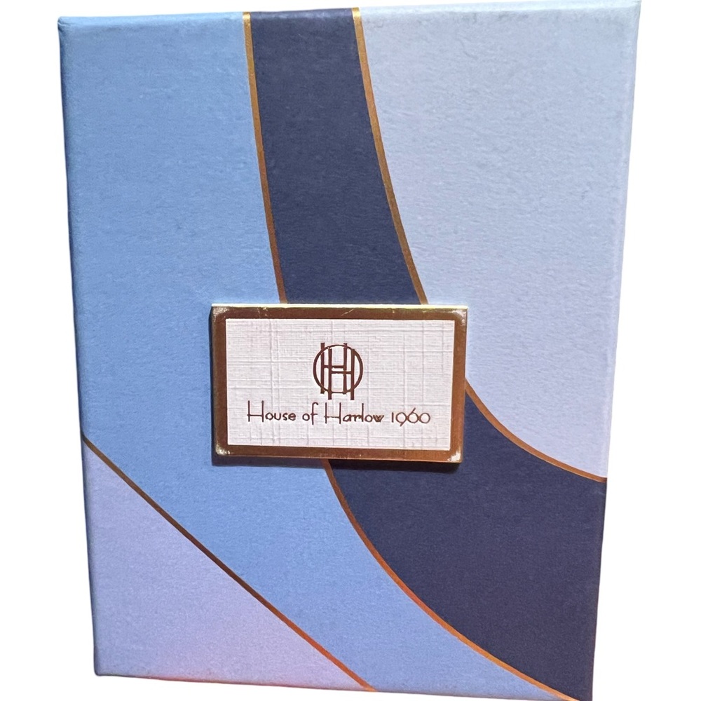 House of Harlow 1960 NWT Bold Statement Gold Tone Lions Head Earrings (J134) - Picture 4 of 9